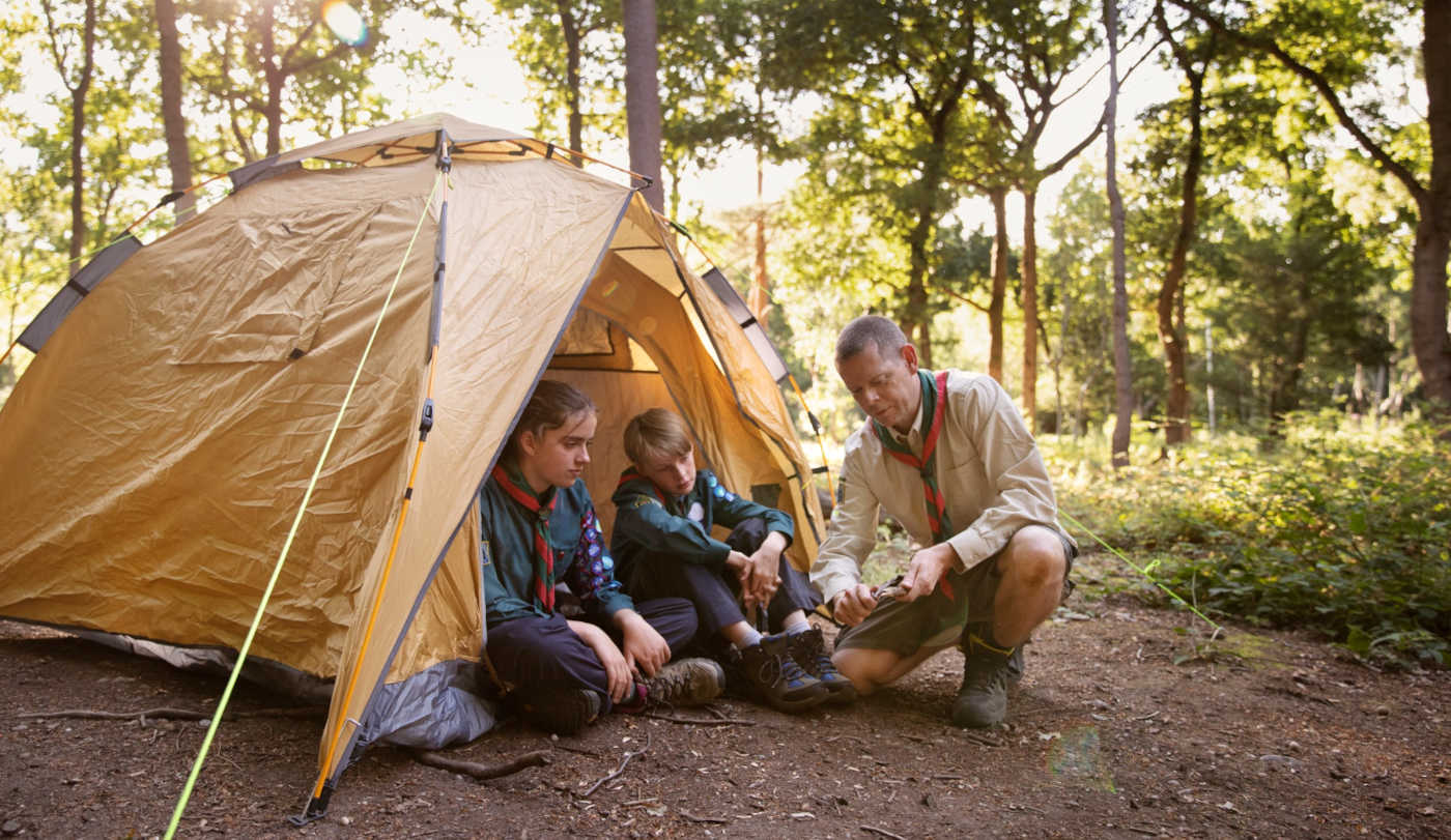 Ordolio : scouts op kamp